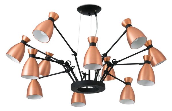 RETRO závěsné svítidlo, měď 12L - FARO