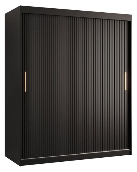 Šatní skříň Towiro Slim 1 150, Barva: černá 5903211254185