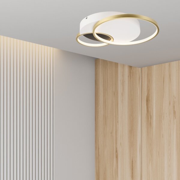 Stmívatelné stropní svítidlo BENITO LED/31W/230V 3000-6500K bílá/zlatá