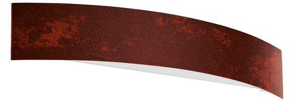 Linea Light 1141 Curvé_W, corten nástěnné svítidlo, 15W LED 3000K, délka 39cm
