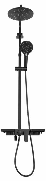 REA - Santos sprchový set s baterií 150mm, černá, REA-P8803