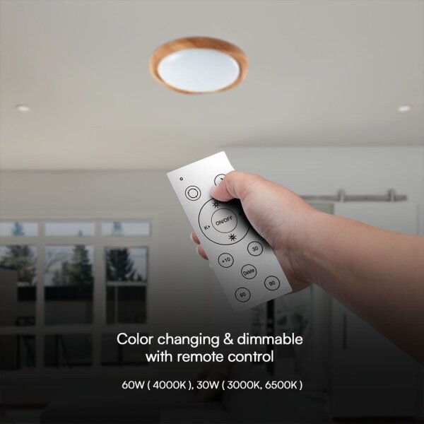 LED Stmívatelné stropní svítidlo LED/60W/230V 3000-6500K + DO