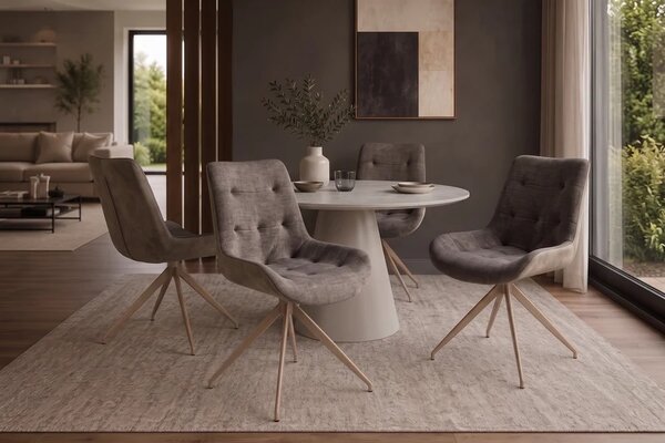 Designová židle Amiyah taupe / béžová