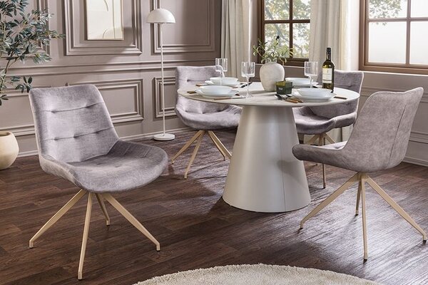 Designová židle Amiyah taupe / béžová