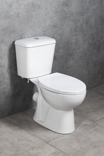 Aqualine Aqualine, JOSE WC kombi, dvoutlačítko 3/6l, zadní odpad, bílá, PS8812