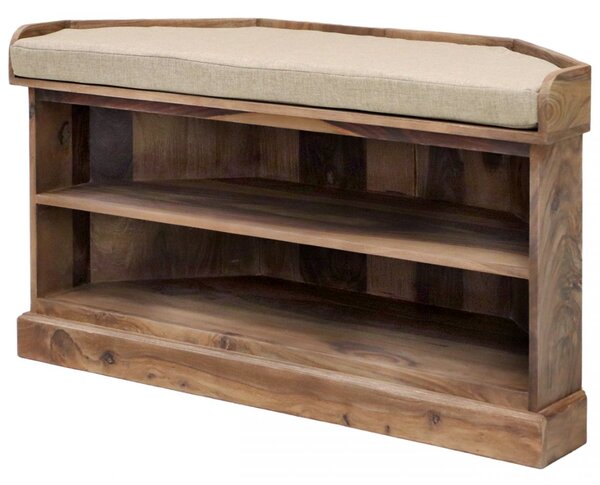 Botník rohový Rami 105x60x40 z indického masivu palisandr