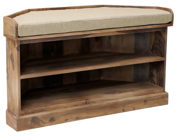 Botník rohový Rami 105x60x40 z indického masivu palisandr