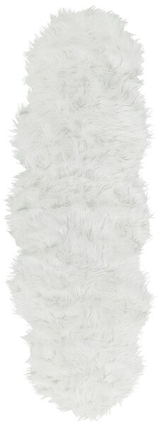 Koberec z umělé kožešiny MAMUNGARI Bílá 60 x 180 cm
