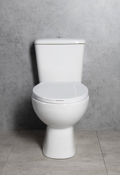 Aqualine Aqualine, MANUEL WC kombi mísa s nádržkou včetně splachovací soupravy, spodní odpad, bílá, PS8814