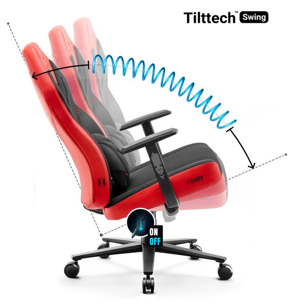 Herní židle Diablo X-Gamer 2.0 Normal Size: černo-červená Diablochairs