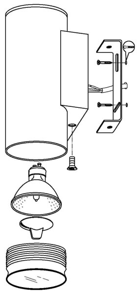 Eglo 33582 - LED RGBW Stmívatelné venkovní osvětlení RIGA 2xGU10/5W/230V IP44