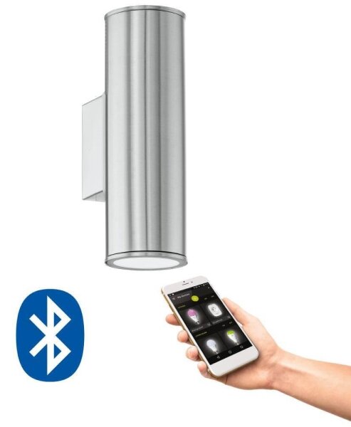Eglo 33582 - LED RGBW Stmívatelné venkovní osvětlení RIGA 2xGU10/5W/230V IP44