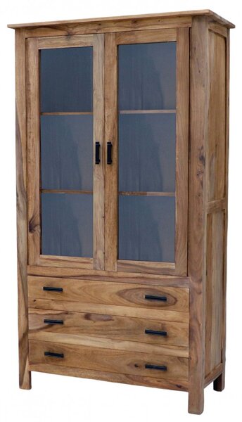 Vitrína 100x180x45 Rami z indického masivu palisandr