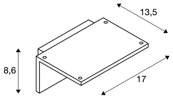 LA 1001970 LED SENSOR WL, LED venkovní nástěnné nástavbové svítidlo, IP44, BÍLÁ, 3000K - BIG WHITE (SLV)