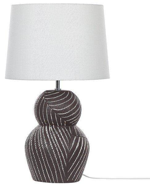 Stolní lampa GUAPORE Keramika Černá