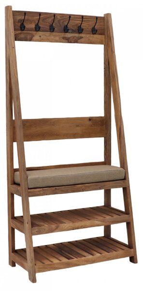 Věšák s 6 háčky Rami 80x175x40 z indického masivu palisandr