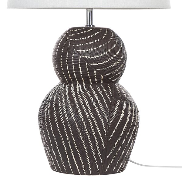 Stolní lampa GUAPORE Keramika Černá