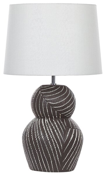 Stolní lampa GUAPORE Keramika Černá
