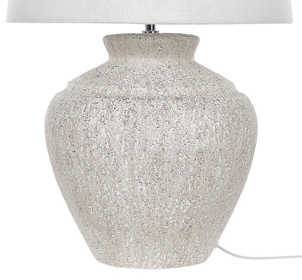 Stolní lampa CAINE Keramika Světle béžová