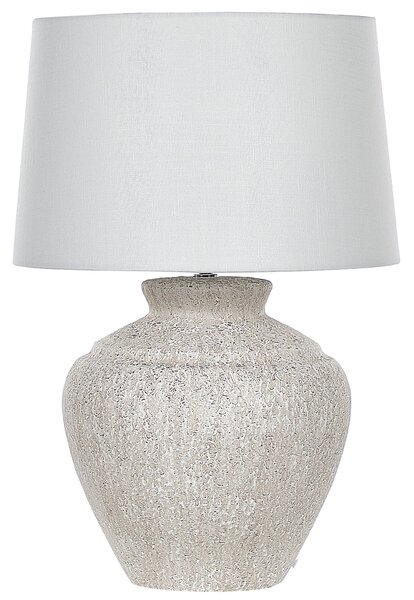Stolní lampa CAINE Keramika Světle béžová