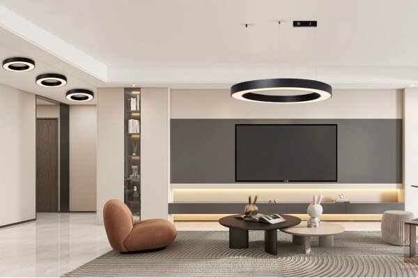 Immax NEO 07211L - LED Stmívatelný lustr na lanku PASTEL 68W/230V Tuya černá +DO