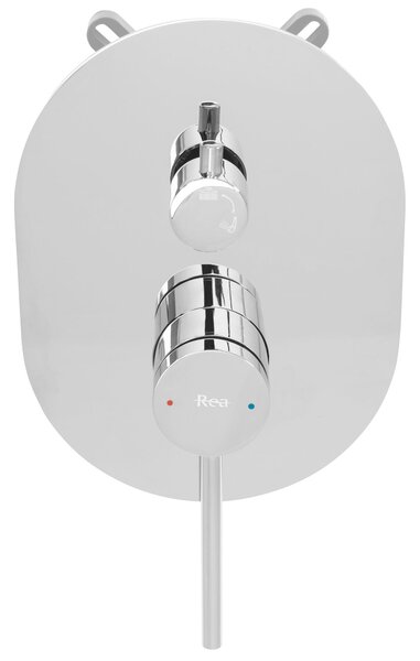 Podomítková sprchová sada REA OVAL - chrom - BOX