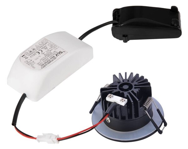 LA 1002098 PATTA-I, LED venkovní svítidlo k zabudování do stropu, kulaté DL IP65 černá 1800-3000K - BIG WHITE (SLV)