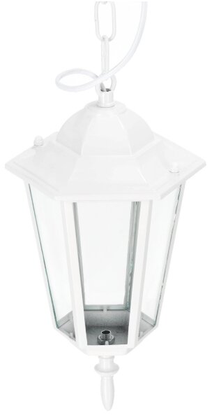 Venkovní lustr na řetězu 1xE27/60W/230V IP44 bílá