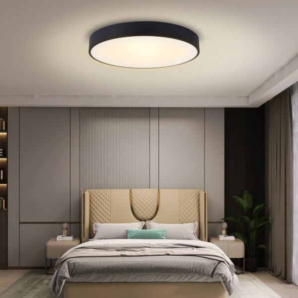 Immax NEO 07203L-LED Stmívatelné stropní svítidlo RONDATE 65W/230V Tuya černá+DO