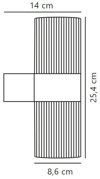 Nordlux - Venkovní nástěnné svítidlo KYKLOP 2xGU10/25W/230V IP54 hnědá