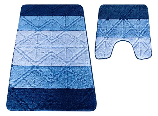Sada koupelnových koberečků Montana GLD-004 modrá