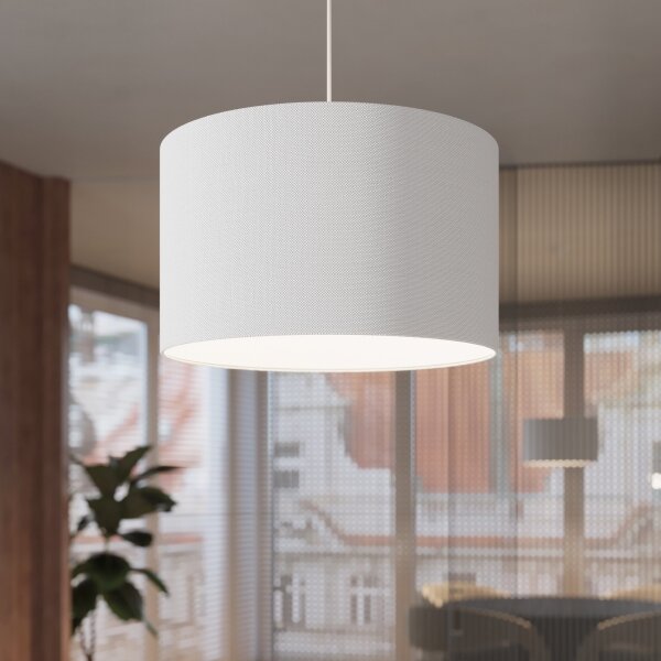 Sollux SL.1403 - Lustr na lanku NOVA 1xE27/15W/230V pr. 30 cm bílá