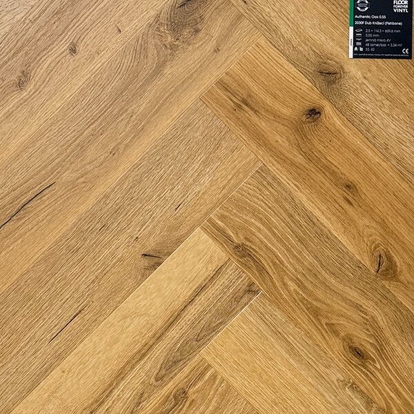 Floor Forever Authentic Oak Dub Knížecí Fishbone 2030F