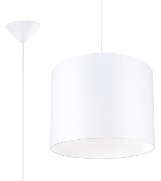 Sollux SL.1403 - Lustr na lanku NOVA 1xE27/15W/230V pr. 30 cm bílá