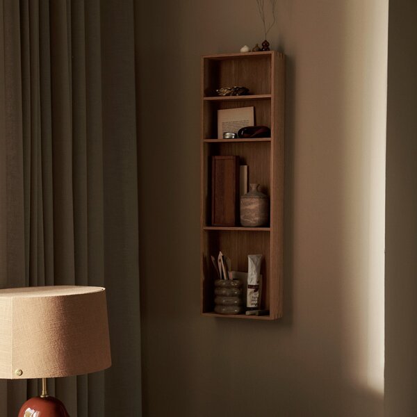 FERM LIVING Dřevěná police Bon Shelf, Oak