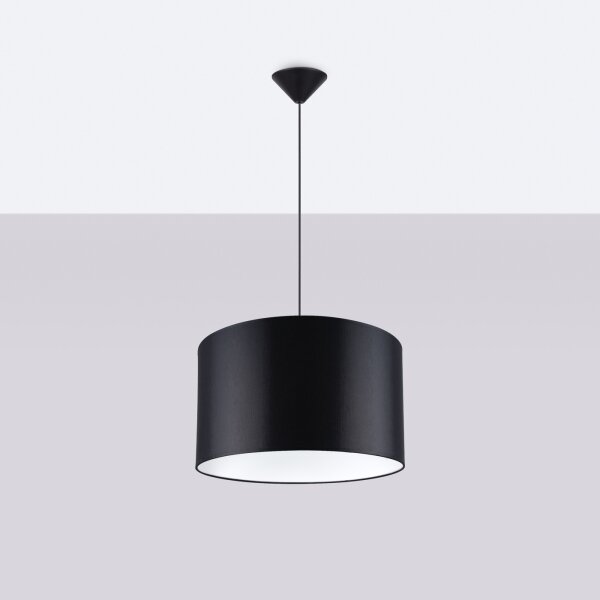 Sollux SL.1406 - Lustr na lanku NOVA 1xE27/15W/230V pr. 40 cm černá