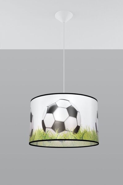 Sollux SL.1429 - Dětský lustr na lanku FOOTBALL 1xE27/15W/230V pr. 40 cm