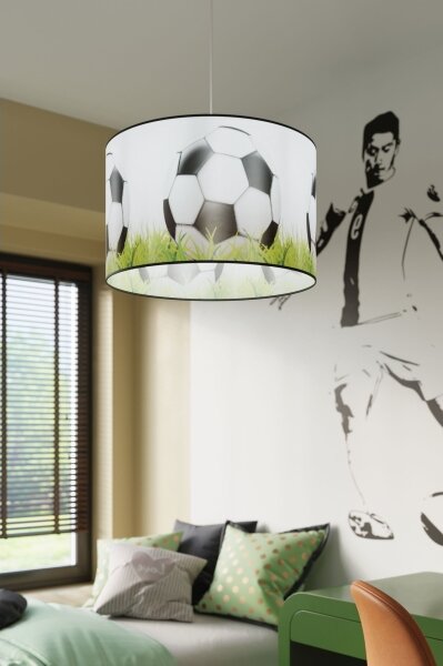 Sollux SL.1429 - Dětský lustr na lanku FOOTBALL 1xE27/15W/230V pr. 40 cm
