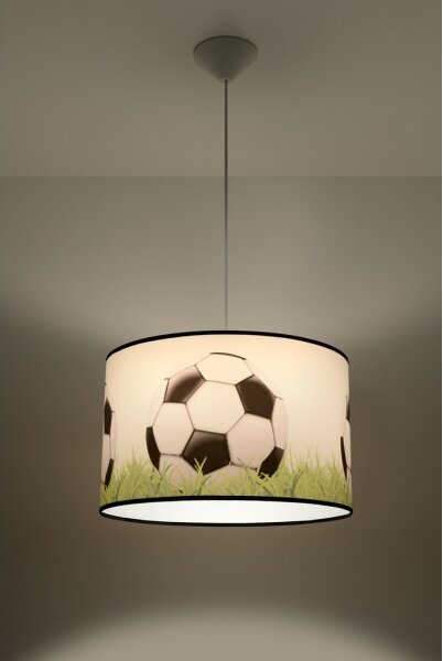 Sollux SL.1429 - Dětský lustr na lanku FOOTBALL 1xE27/15W/230V pr. 40 cm