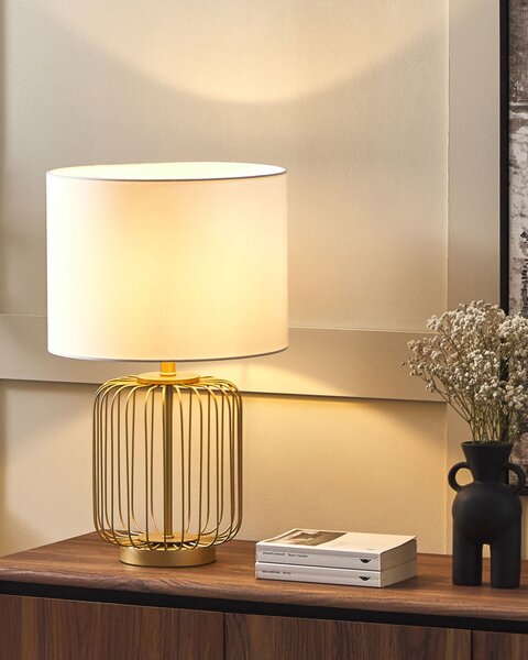 Stolní lampa THOUET Kov Zlatá