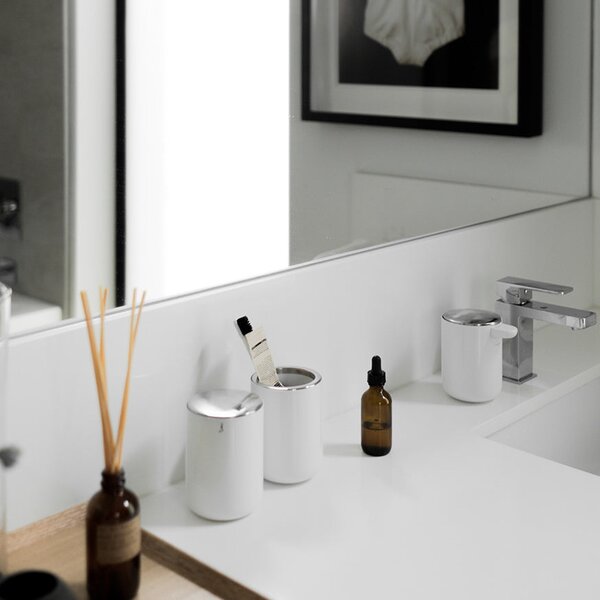 AUDO COPENHAGEN Kelímek na kartáčky, White