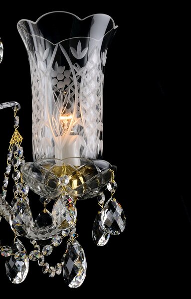Lustr křišťálový LLCH03–CRYSTAL-DT, Varianta Zlatý