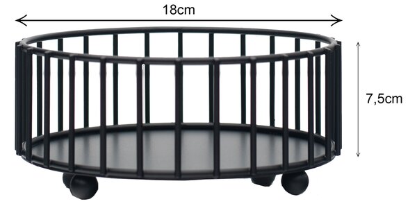 Ošatky Velikost: 18cm - černá