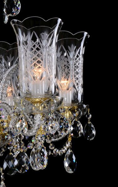 Lustr křišťálový LLCH06-CRYSTAL-DT, Varianta Zlatý