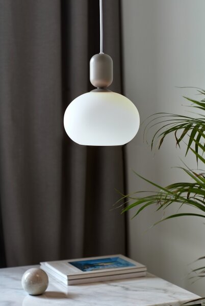 Nordlux - Lustr na lanku NOTTI 1xE27/40W/230V šedá