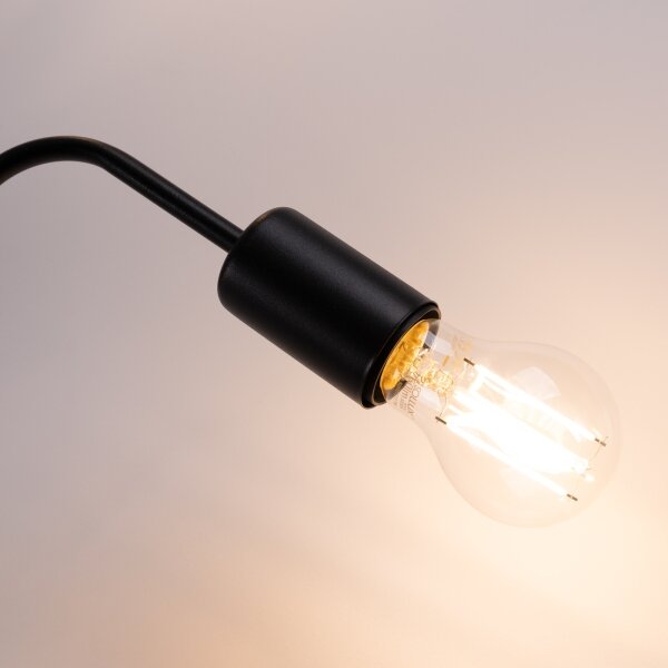 Sollux SL.1446 - Přisazený lustr VECTOR 4xE27/15W/230V černá