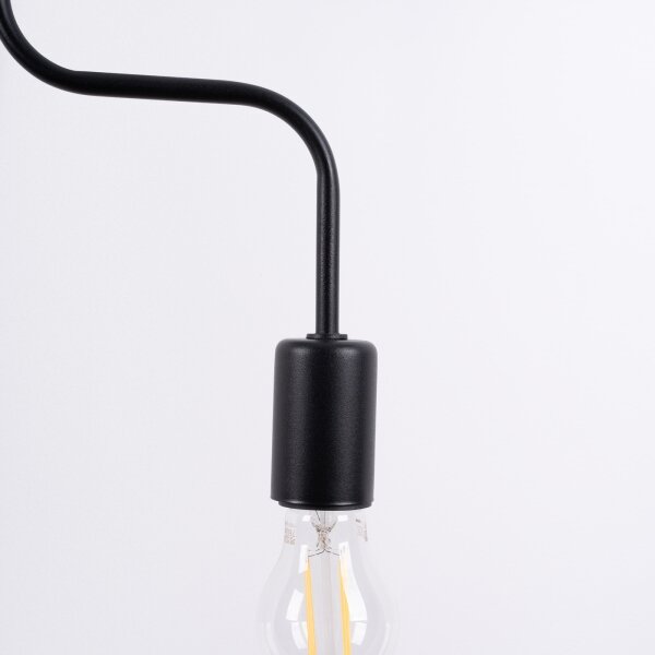 Sollux SL.1446 - Přisazený lustr VECTOR 4xE27/15W/230V černá