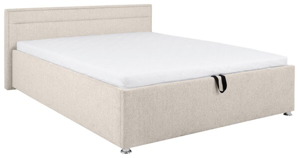ČALOUNĚNÁ POSTEL, 160/200 cm, přírodní barvy MID.YOU - Postele s úložným prostorem, Online Only