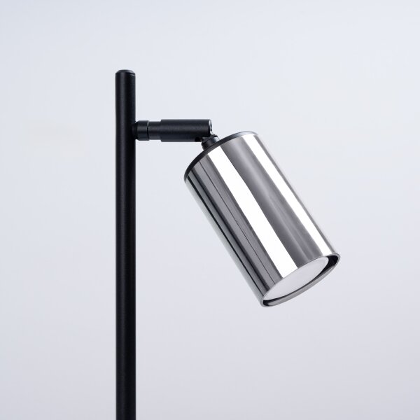 Sollux SL.1373 - Stolní lampa WINX 1xGU10/10W/230V černá/chrom