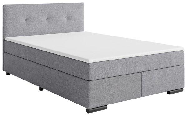 POSTEL BOXSPRING, 120/200 cm, světle šedá P & B - Jednolůžkové postele, Online Only